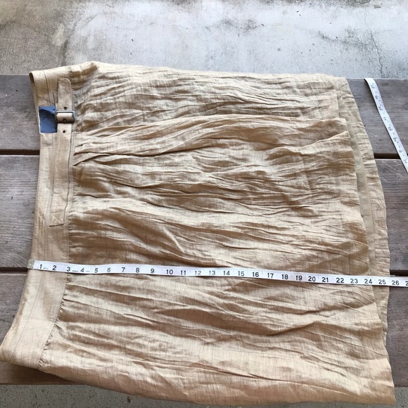 Lane Bryant Gold Crinkle Wrap Skirt NEW NWT 26 - Picture 5 of 5